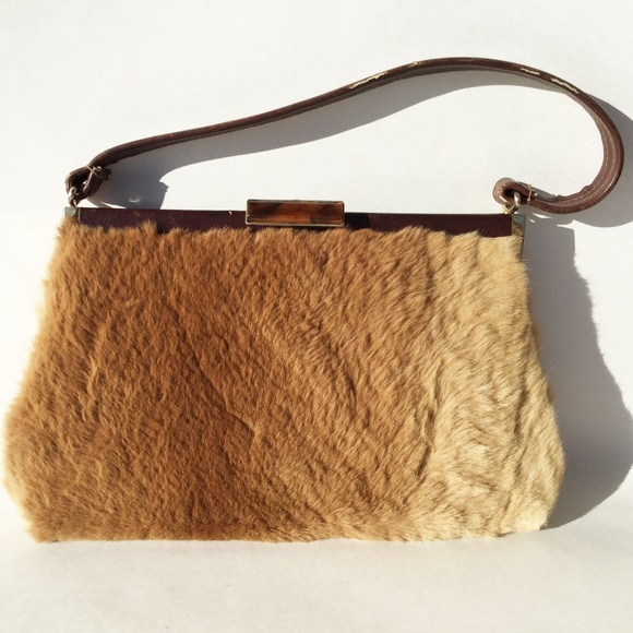 Handbags - Vintage Kangaroo Fur Evening Purse